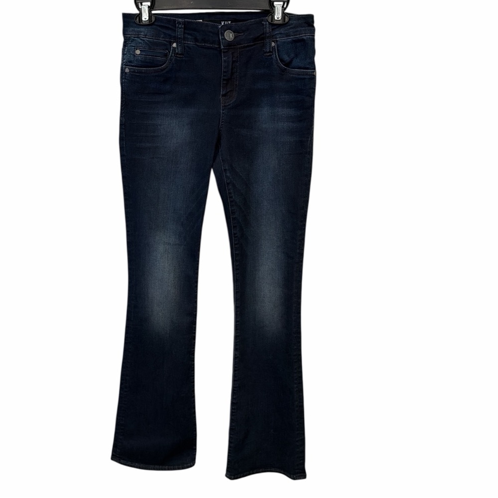 Kut From The Kloth Natalie Bootcut Jeans Dark Wash Stretch Denim Size 2 - Picture 2 of 6